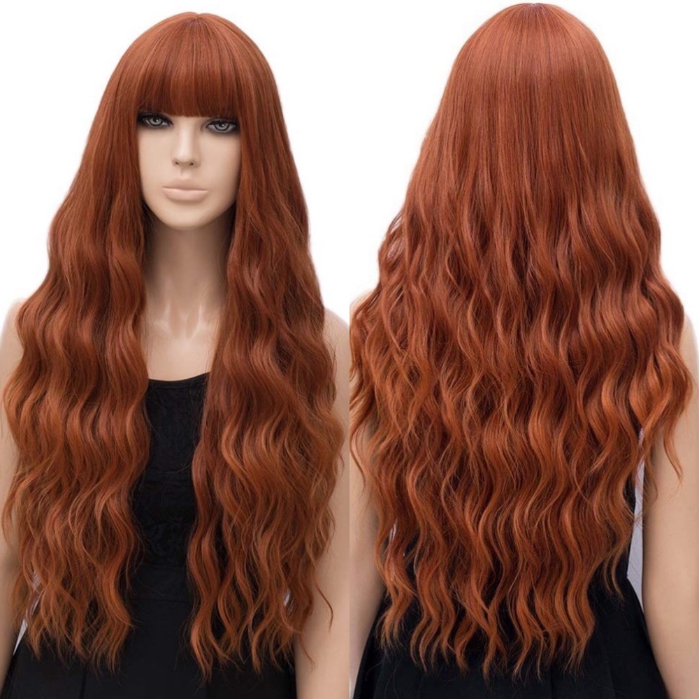 🦄 Siya ORANGE RUST COLOR FESTIVAL Wig💙*NWT* - Picture 1 of 5
